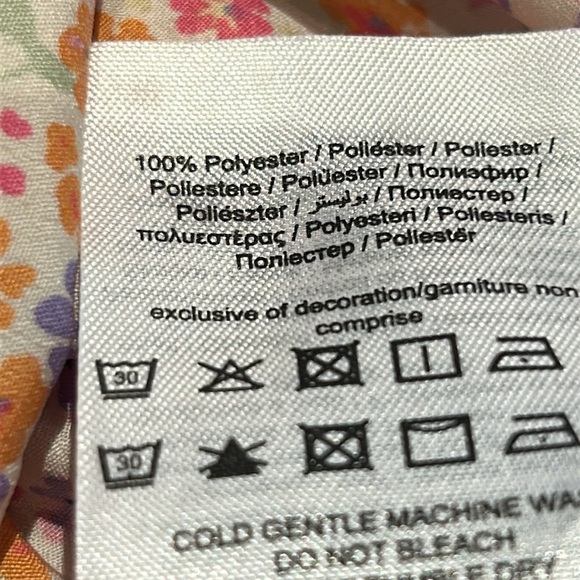 Noisy May Sabina Ditzy Floral Smocked Loose Fitting Flowy Cottagecore Dress XS - Picture 6 of 11